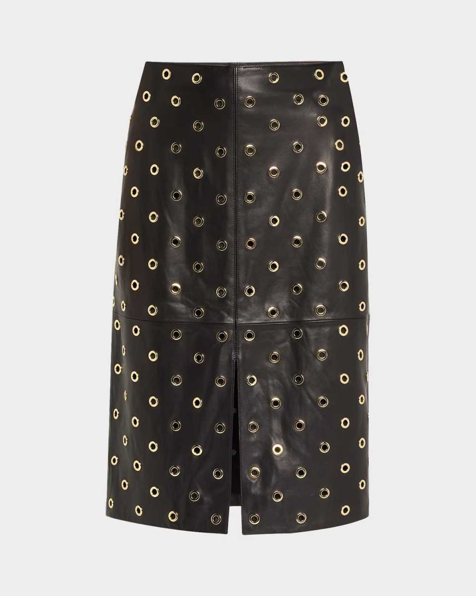Anderson Grommet Leather Pencil Skirt
